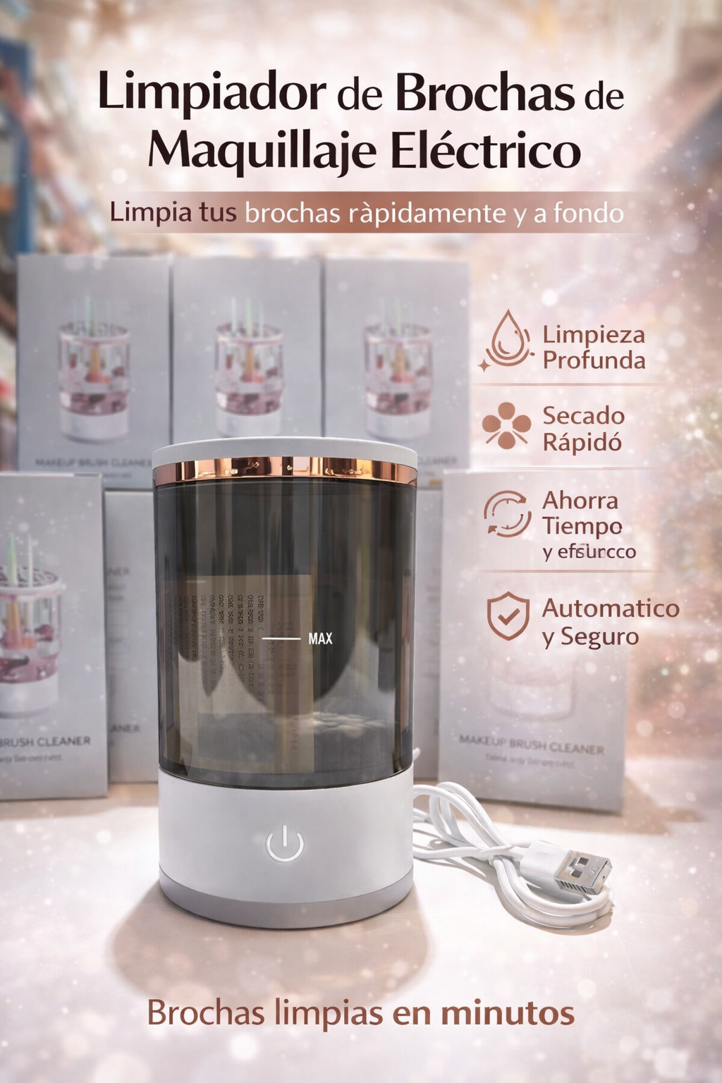 Limpiador de Brochas de Maquillaje