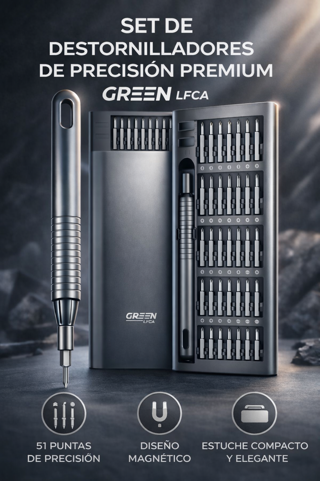 Juego destornillador de alta precisión 51 en 1