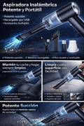 Aspirador de coche portátil