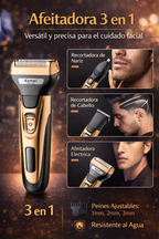 Afeitadora recargable 3 en 1