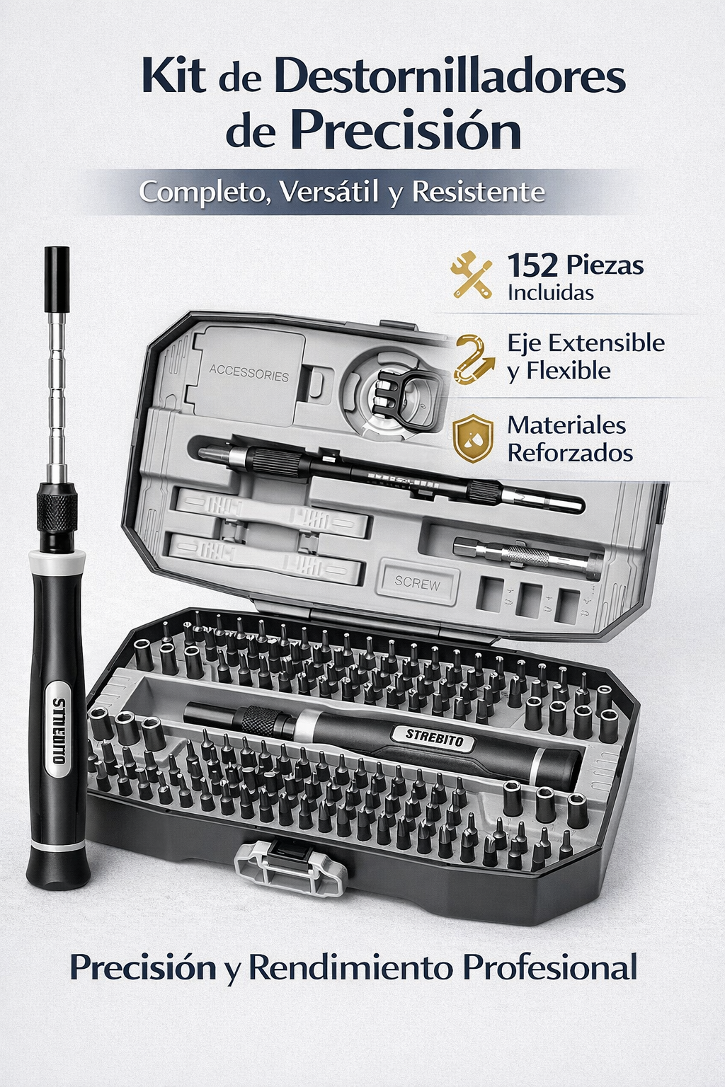 Juego de destornilladores de precisión 152 en 1